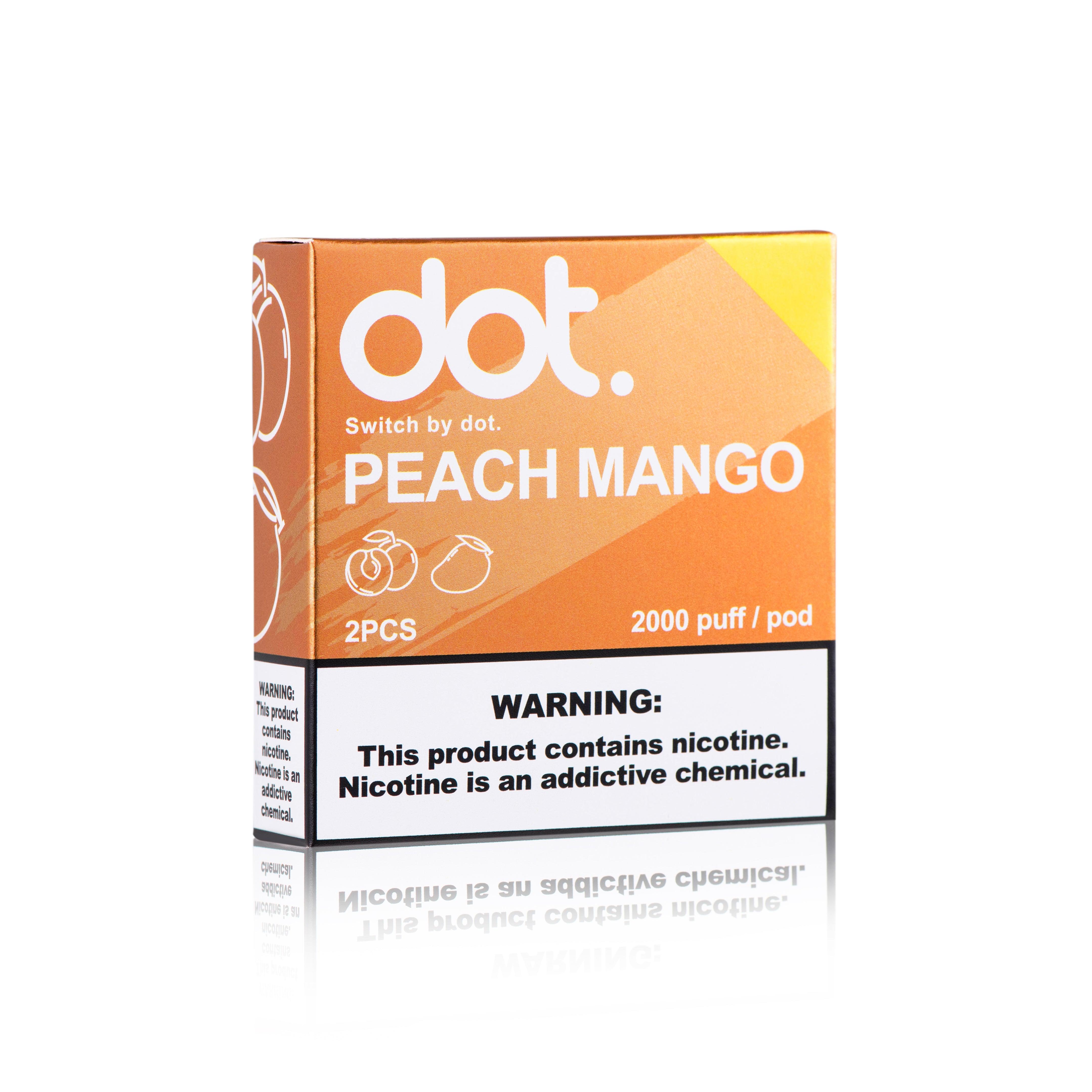 หัวพอต หัวพอต Dotswitch - Peach Mango / Pack of 2 – Thai Vape Shop