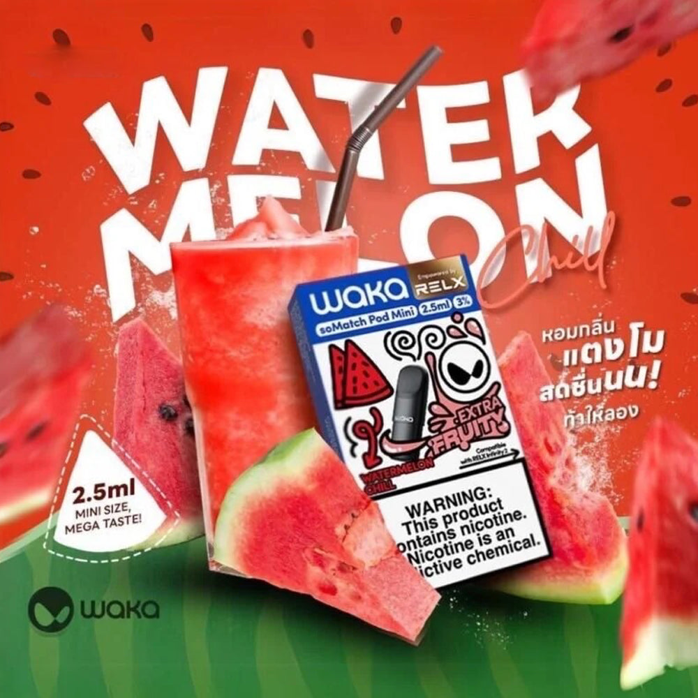 หัวพอต หัวพอต Relx - WAKA soMatch mini - Watermelon Chill – Thai Vape Shop